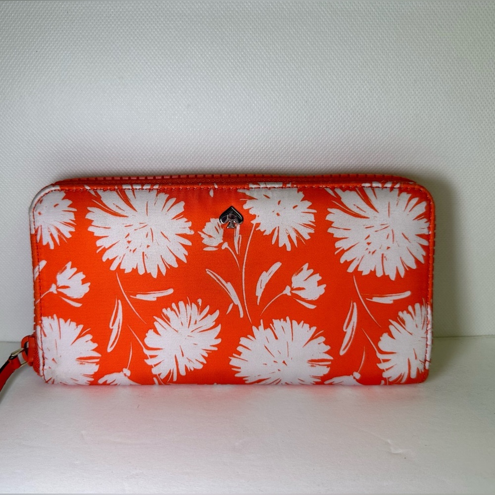 Kate Spade Orange Blossom Nylon Zip Wallet